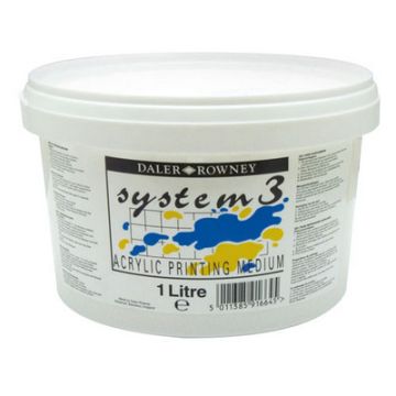 Daler Rowney Screen Printing Medium White 1ltr