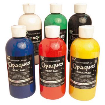 Fabric Paint Assorted Pack of 12 300ml