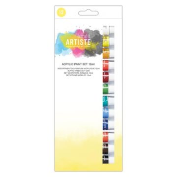 Fine Art Acrylics Assorted Pack of 12