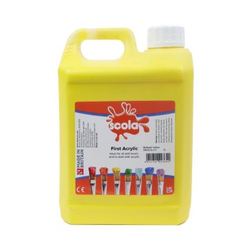 Acrylic Bright Yellow Paint 2 Litres