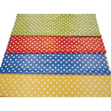 1 x 1.38m PVC Table Covering Red Spot