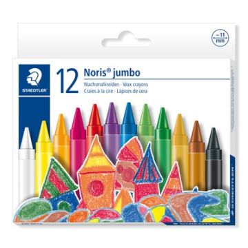 Staedtler Noris Jumbo Wax Crayons Pack of 12
