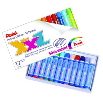 Pentel Jumbo Oil Pastels Pack of 12
