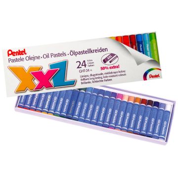 Pentel Jumbo Oil Pastels Pack of 24