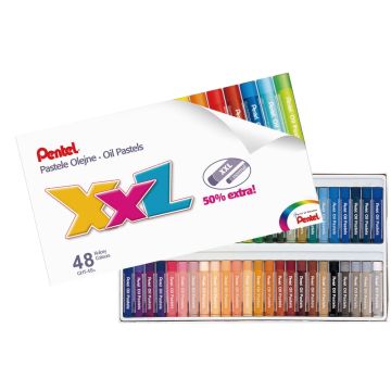 Pentel Jumbo Oil Pastels Pack of 48