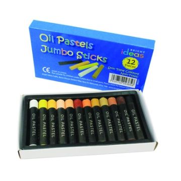 Jumbo Oil Pastels Skin Tone Assorted Pack of 12