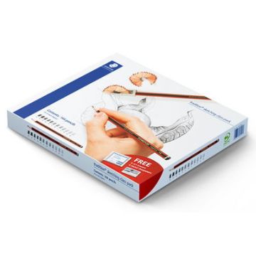 STAEDTLER Tradition Drawing Pencils 6B - 4H Pack of 144