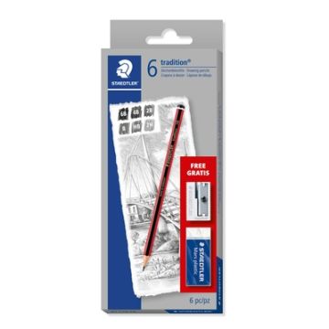 Staedtler Tradition Sketching Pencils Pack of 6