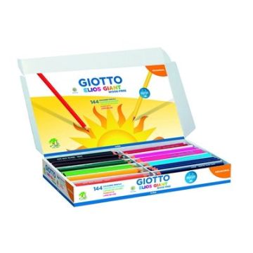 Hexagonal Giotto Elios Wood Free Colouring Pencils Pack of 144
