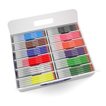 Swash Colouring Pens Broad Tip 12 Assorted Colours Pack of 300