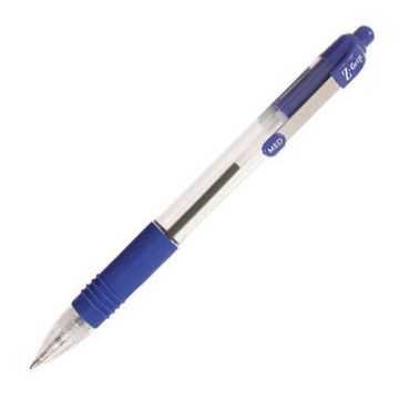 Zebra Z-Grip Retractable Ballpoint Pens Blue Pack of 12