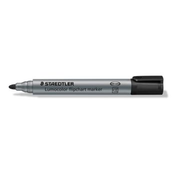 Staedtler Lumocolor Flipchart Markers Black Pack 10