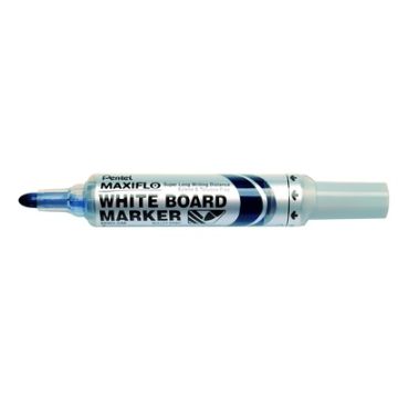 Pentel Maxiflo Liquid Ink Drywipe Markers Blue Pack of 12