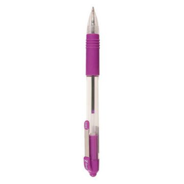 Zebra Z-Grip Retractable Ballpoint Pens Violet Pack of 12