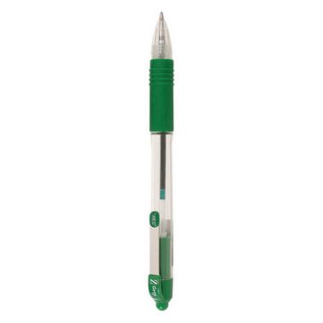 Zebra Z-Grip Retractable Ballpoint Pens Green Pack of 12