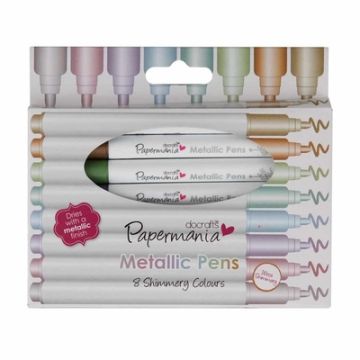 Papermania Metallic Pens Pack of 8