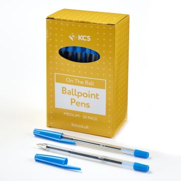 KCS Ballpoint Pens Blue Box of 500