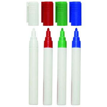Liquid Coloured Chalk Markers Assorted Pack of 4