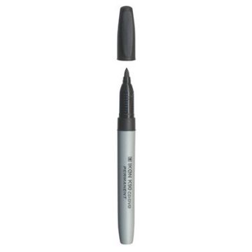 Fine Permanent Markers Black Pack of 10