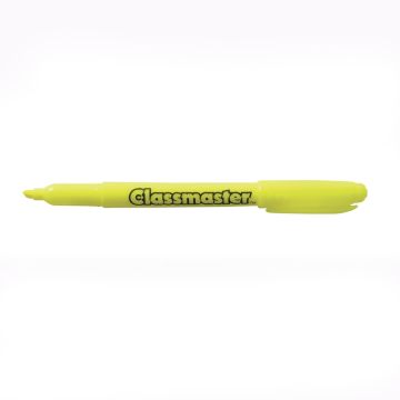 Classmaster Slim Barrel Highlighters Yellow Chisel Tip Pack of 10