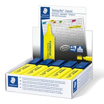 STAEDTLER Textsurfer Highlighter Yellow Pack of 10