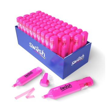 Swash Premium Highlighters Pink Pack of 48