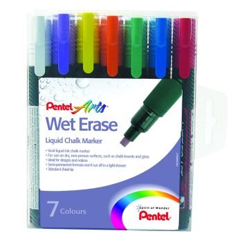 Pentel Liquid Chalk Markers Pack of 7