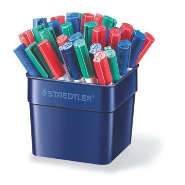 STAEDTLER Lumocolor Whiteboard Compact Markers Assorted Pack of 36