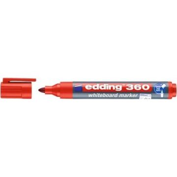 edding 360 Drywipe Markers Bullet Tip Red Pack of 10