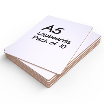 A5 Plain Show-me Rigid Lapboards Pack of 10