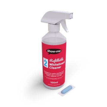 Show-me Refillable Whiteboard Cleaner Starter Pack 500ml