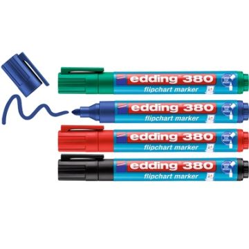 edding 380 Flipchart Markers Assorted Pack of 4