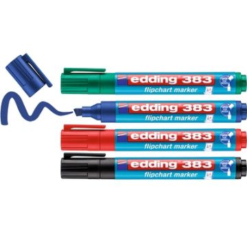 edding 383 Flipchart Markers Assorted Pack of 4