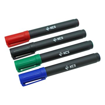 KCS Flipchart Markers Assorted Colours Pack of 4