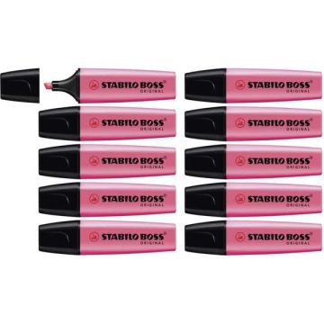 STABILO BOSS ORIGINAL Highlighters Pink Pack of 10