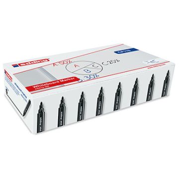 edding 366 Mini Drywipe Markers Bullet Tip Black Pack of 100