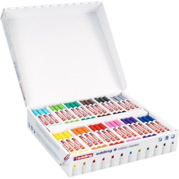 edding 9 Colourmarker Pens Chisel Tip Pack of 144