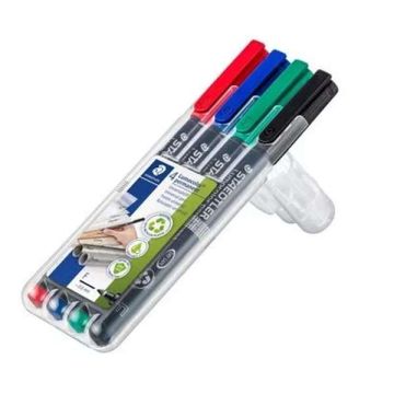 Lumocolor Universal OHP Pens Medium Assorted Pack of 4