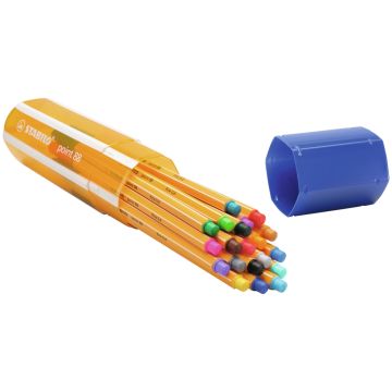 STABILO Point 88 Fineliner Pens Assorted Colours Pack 20