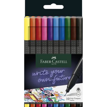 Faber-Castell Grip Finepens Pack of 10