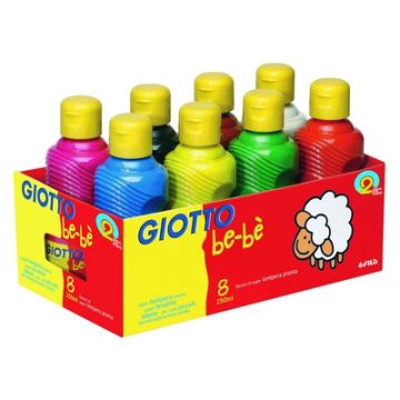 Giotto Washable be-be Paint Assorted Box 8
