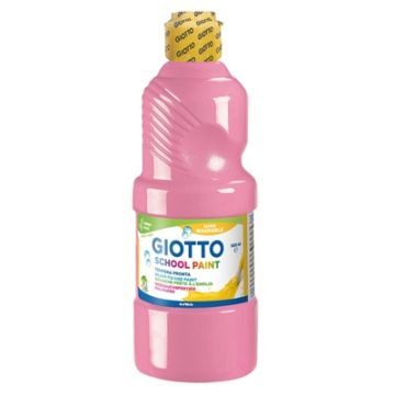 Giotto Washable School Paint Pink 500ml