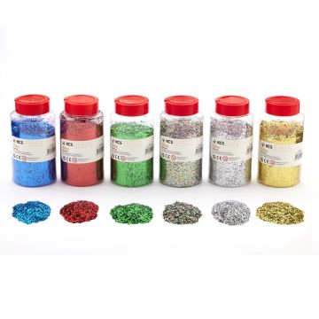 KCS Glitter Multi Pack of 400g Pack of 6