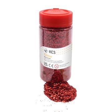 KCS Glitter 250g Red