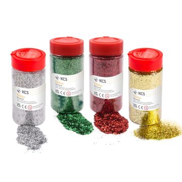 KCS Festive Glitter Pack of 250g Pack of 4