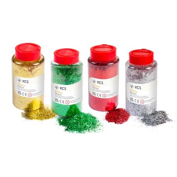 KCS Christmas Glitter Pack of 400g Pack of 4
