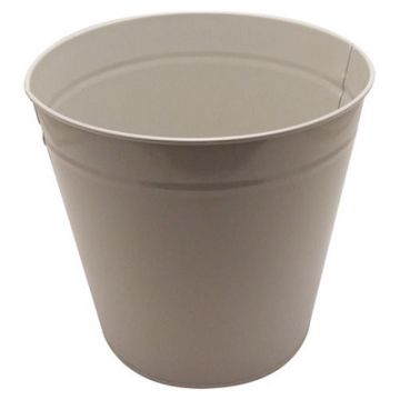 15L Enamelled Metal Bin Grey