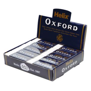 Oxford Helix Eraser White Pack of 20