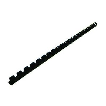 Plastic Comb Binding Rings 10mm Black Pack 100
