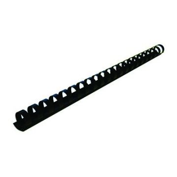 Plastic Comb Binding Rings 16mm Black Box 100